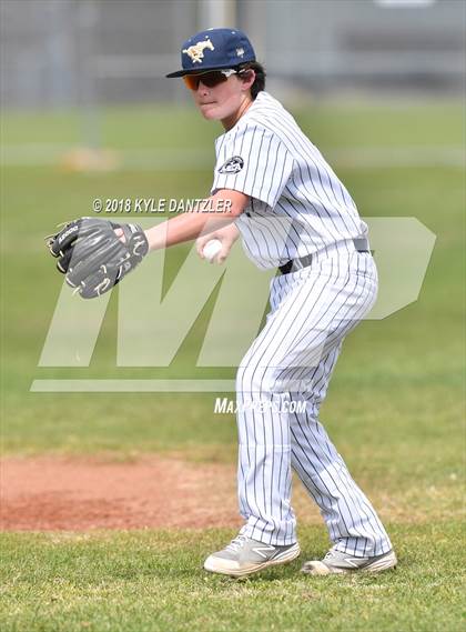 Thumbnail 2 in McKinney Christian Academy vs Calvary Christian Academy (Dallas Lutheran Wood Bat Classic) photogallery.
