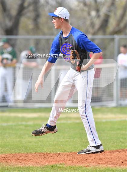 Thumbnail 2 in McKinney Christian Academy vs Calvary Christian Academy (Dallas Lutheran Wood Bat Classic) photogallery.