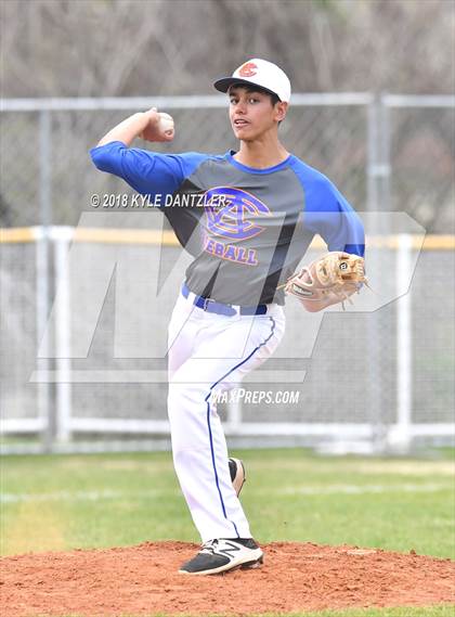 Thumbnail 2 in McKinney Christian Academy vs Calvary Christian Academy (Dallas Lutheran Wood Bat Classic) photogallery.