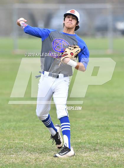 Thumbnail 2 in McKinney Christian Academy vs Calvary Christian Academy (Dallas Lutheran Wood Bat Classic) photogallery.