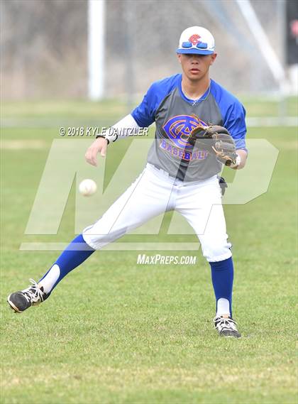 Thumbnail 2 in McKinney Christian Academy vs Calvary Christian Academy (Dallas Lutheran Wood Bat Classic) photogallery.