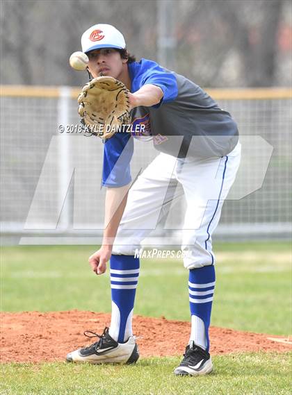 Thumbnail 3 in McKinney Christian Academy vs Calvary Christian Academy (Dallas Lutheran Wood Bat Classic) photogallery.
