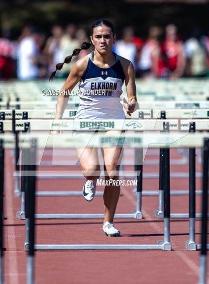 Thumbnail 2 in Benson Invitational (Girls 110M Hurdle) photogallery.