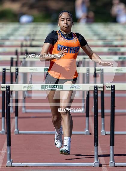 Thumbnail 3 in Benson Invitational (Girls 110M Hurdle) photogallery.