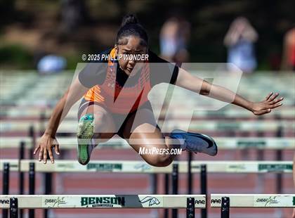 Thumbnail 2 in Benson Invitational (Girls 110M Hurdle) photogallery.