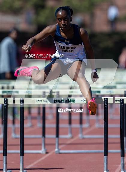 Thumbnail 3 in Benson Invitational (Girls 110M Hurdle) photogallery.