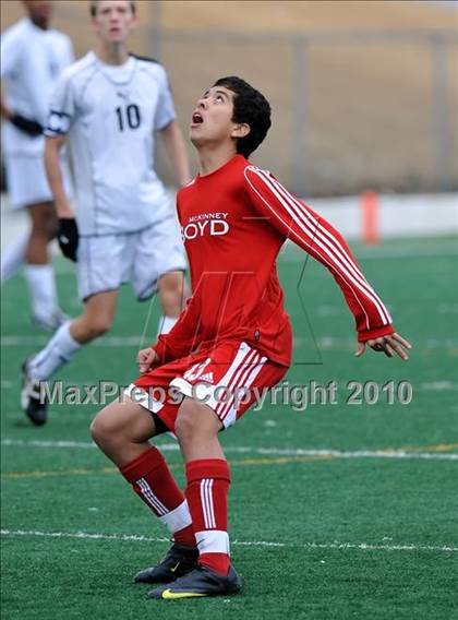 Thumbnail 1 in Poteet vs Boyd (Garland ISD Tournament) photogallery.
