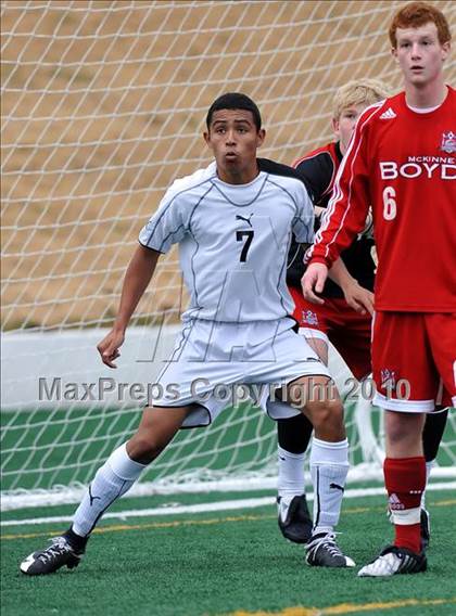 Thumbnail 1 in Poteet vs Boyd (Garland ISD Tournament) photogallery.