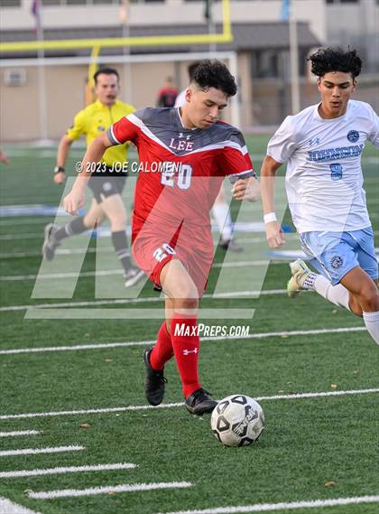 Thumbnail 3 in Johnson vs Lee (UIL 6A Region 4 Quarterfinals) photogallery.