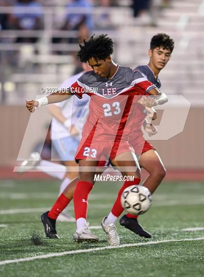 Thumbnail 1 in Johnson vs Lee (UIL 6A Region 4 Quarterfinals) photogallery.