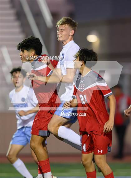Thumbnail 3 in Johnson vs Lee (UIL 6A Region 4 Quarterfinals) photogallery.