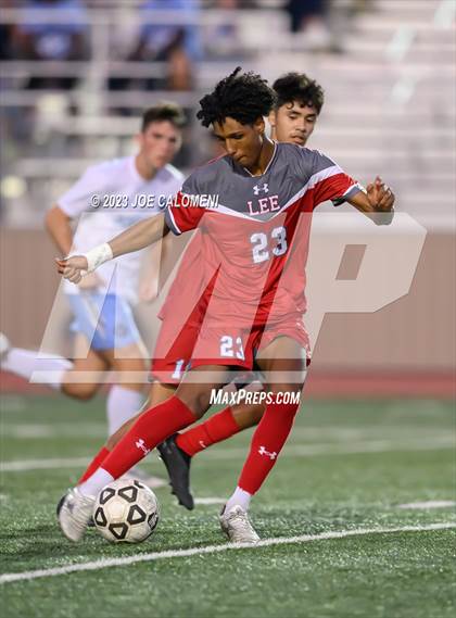 Thumbnail 3 in Johnson vs Lee (UIL 6A Region 4 Quarterfinals) photogallery.