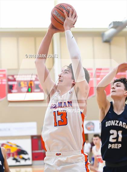 Thumbnail 1 in Bishop Gorman vs. Gonzaga Prep (Hoophall West Tournament) photogallery.