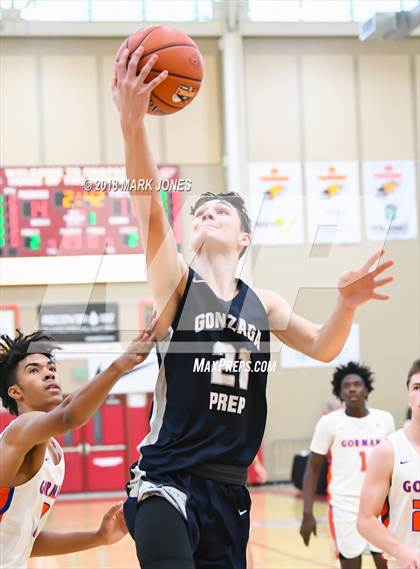 Thumbnail 1 in Bishop Gorman vs. Gonzaga Prep (Hoophall West Tournament) photogallery.
