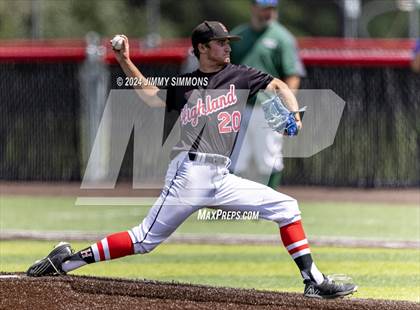Thumbnail 2 in Highland vs Salem (Class 3A Sectional Semifinals) photogallery.