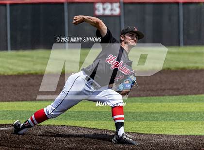 Thumbnail 1 in Highland vs Salem (Class 3A Sectional Semifinals) photogallery.