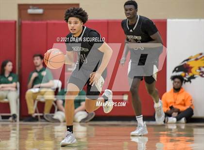 Thumbnail 1 in Legacy Early College vs. Prolific Prep of Napa Christian (Hoophall West Tournament) photogallery.