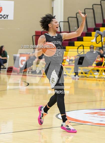 Thumbnail 1 in Legacy Early College vs. Prolific Prep of Napa Christian (Hoophall West Tournament) photogallery.