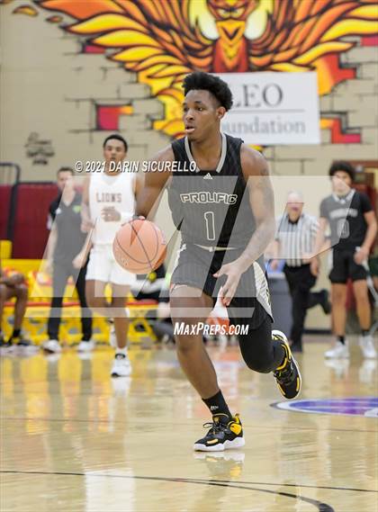 Thumbnail 3 in Legacy Early College vs. Prolific Prep of Napa Christian (Hoophall West Tournament) photogallery.