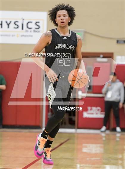 Thumbnail 1 in Legacy Early College vs. Prolific Prep of Napa Christian (Hoophall West Tournament) photogallery.
