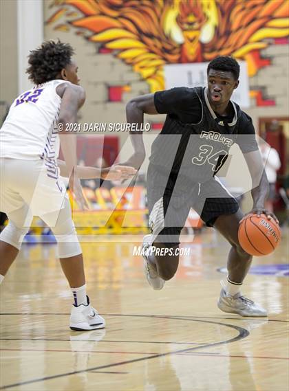 Thumbnail 1 in Legacy Early College vs. Prolific Prep of Napa Christian (Hoophall West Tournament) photogallery.