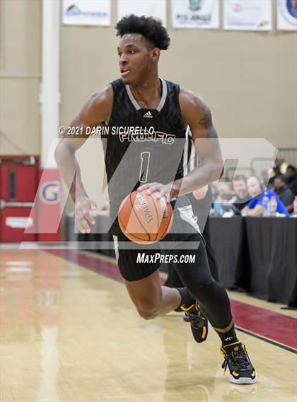 Thumbnail 2 in Legacy Early College vs. Prolific Prep of Napa Christian (Hoophall West Tournament) photogallery.