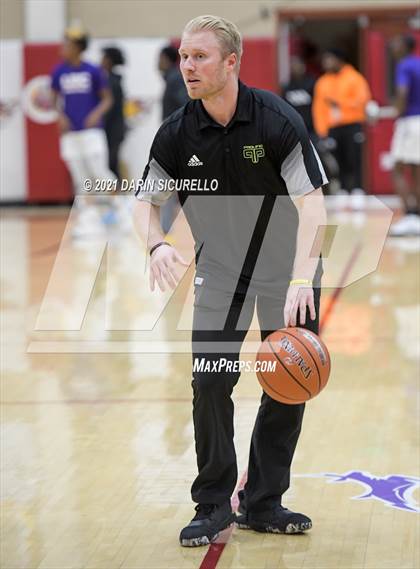 Thumbnail 1 in Legacy Early College vs. Prolific Prep of Napa Christian (Hoophall West Tournament) photogallery.
