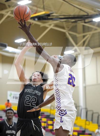 Thumbnail 1 in Legacy Early College vs. Prolific Prep of Napa Christian (Hoophall West Tournament) photogallery.