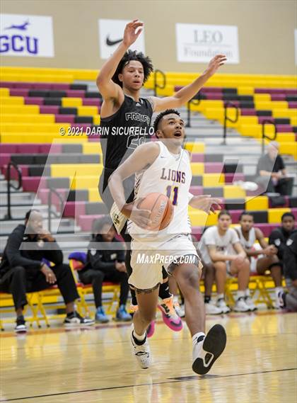 Thumbnail 1 in Legacy Early College vs. Prolific Prep of Napa Christian (Hoophall West Tournament) photogallery.