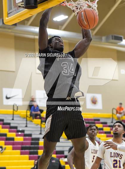 Thumbnail 1 in Legacy Early College vs. Prolific Prep of Napa Christian (Hoophall West Tournament) photogallery.