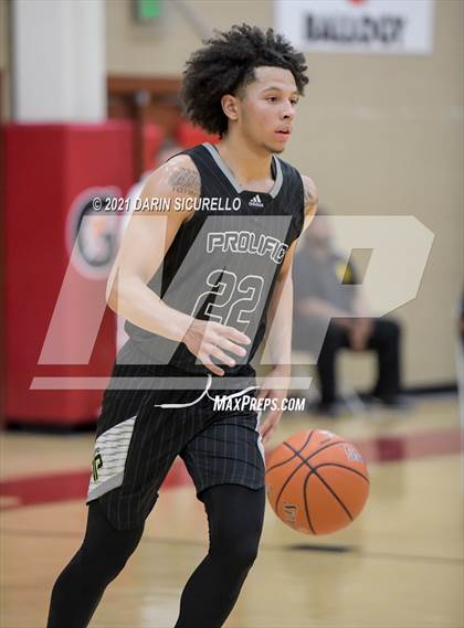 Thumbnail 2 in Legacy Early College vs. Prolific Prep of Napa Christian (Hoophall West Tournament) photogallery.