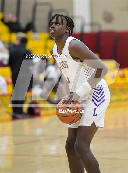 Thumbnail 1 in Legacy Early College vs. Prolific Prep of Napa Christian (Hoophall West Tournament) photogallery.