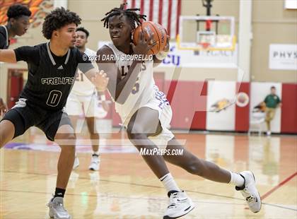 Thumbnail 2 in Legacy Early College vs. Prolific Prep of Napa Christian (Hoophall West Tournament) photogallery.