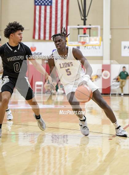 Thumbnail 1 in Legacy Early College vs. Prolific Prep of Napa Christian (Hoophall West Tournament) photogallery.