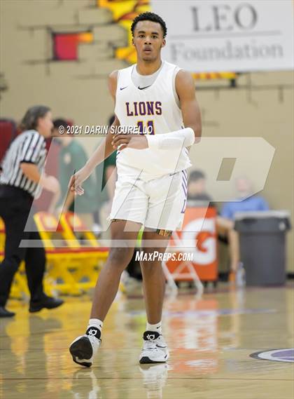 Thumbnail 1 in Legacy Early College vs. Prolific Prep of Napa Christian (Hoophall West Tournament) photogallery.