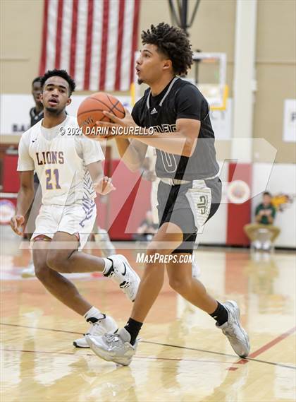 Thumbnail 1 in Legacy Early College vs. Prolific Prep of Napa Christian (Hoophall West Tournament) photogallery.