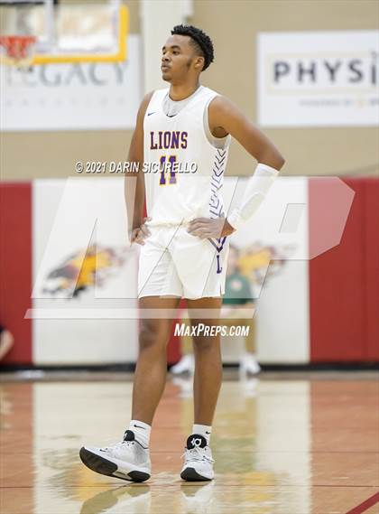 Thumbnail 1 in Legacy Early College vs. Prolific Prep of Napa Christian (Hoophall West Tournament) photogallery.