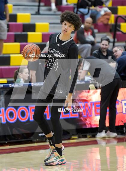Thumbnail 1 in Legacy Early College vs. Prolific Prep of Napa Christian (Hoophall West Tournament) photogallery.