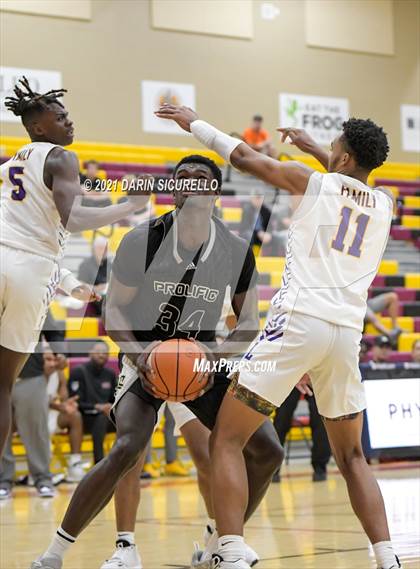 Thumbnail 3 in Legacy Early College vs. Prolific Prep of Napa Christian (Hoophall West Tournament) photogallery.