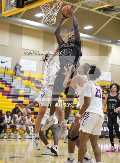 Thumbnail 3 in Legacy Early College vs. Prolific Prep of Napa Christian (Hoophall West Tournament) photogallery.