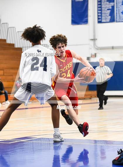 Thumbnail 2 in Cathedral Catholic vs San Marcos (Mira Mesa Marauders JV Classic) photogallery.