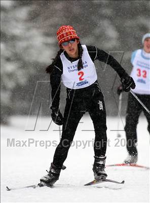 Thumbnail 3 in NYSPHSAA Girls 7.5K Nordic Skate Race @ Lake Placid photogallery.