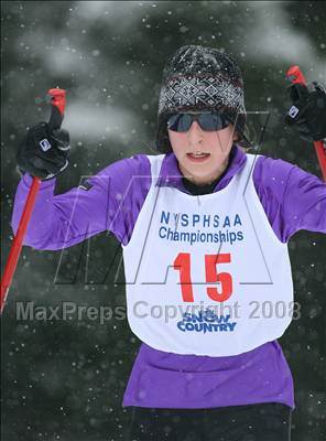 Thumbnail 3 in NYSPHSAA Girls 7.5K Nordic Skate Race @ Lake Placid photogallery.