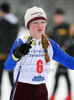 Thumbnail 1 in NYSPHSAA Girls 7.5K Nordic Skate Race @ Lake Placid photogallery.