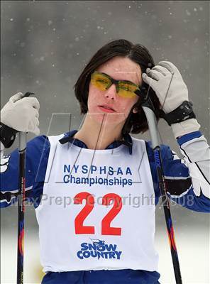 Thumbnail 2 in NYSPHSAA Girls 7.5K Nordic Skate Race @ Lake Placid photogallery.