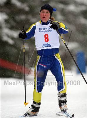 Thumbnail 3 in NYSPHSAA Girls 7.5K Nordic Skate Race @ Lake Placid photogallery.