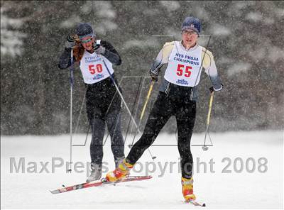 Thumbnail 1 in NYSPHSAA Girls 7.5K Nordic Skate Race @ Lake Placid photogallery.