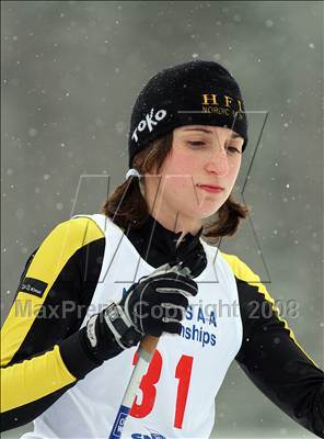 Thumbnail 1 in NYSPHSAA Girls 7.5K Nordic Skate Race @ Lake Placid photogallery.