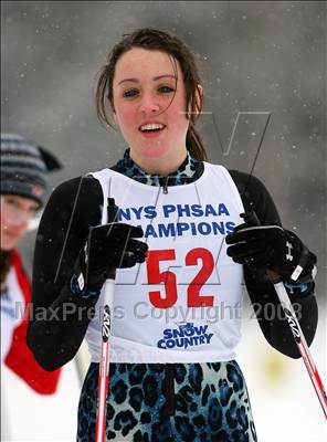 Thumbnail 1 in NYSPHSAA Girls 7.5K Nordic Skate Race @ Lake Placid photogallery.