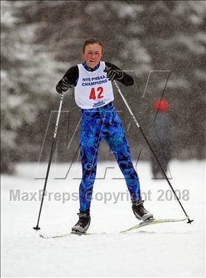 Thumbnail 3 in NYSPHSAA Girls 7.5K Nordic Skate Race @ Lake Placid photogallery.